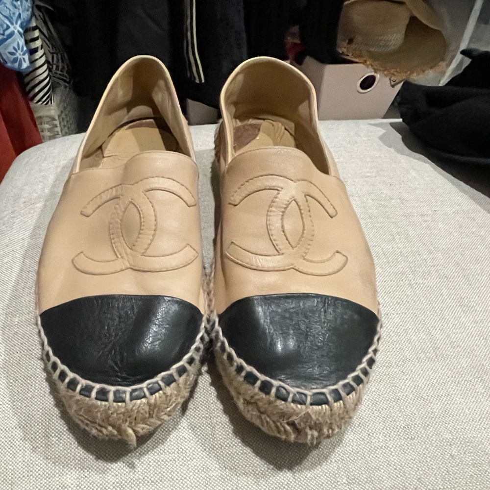 Chanel leather espadrilles used, size 38 - Picture 4 of 4